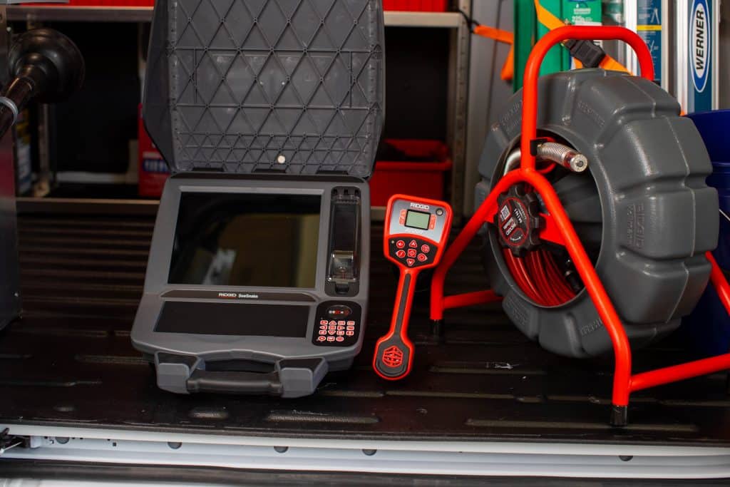 Sewer camera inspection system used by C. Woods Company in Tyler, TX
